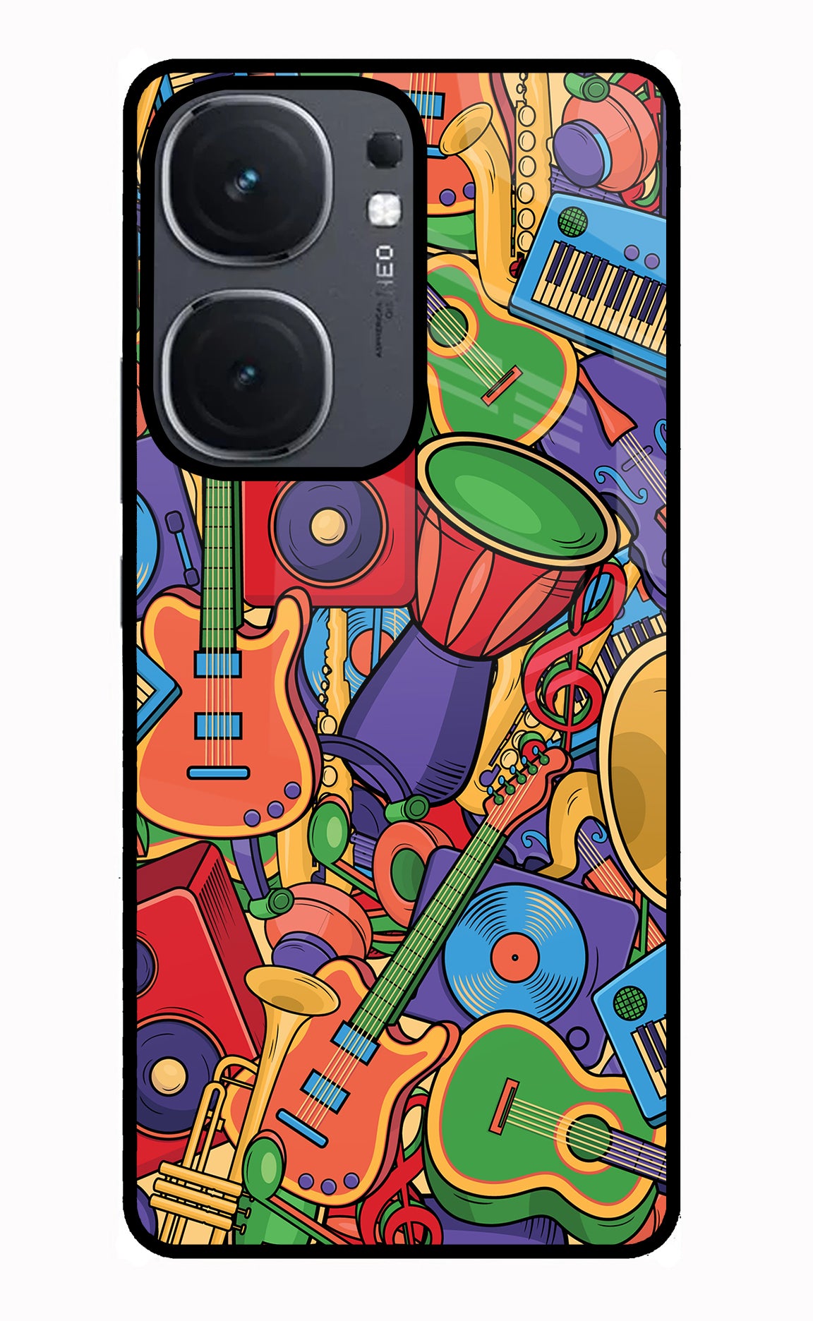 Music Instrument Doodle IQOO Neo9 Pro Glass Case
