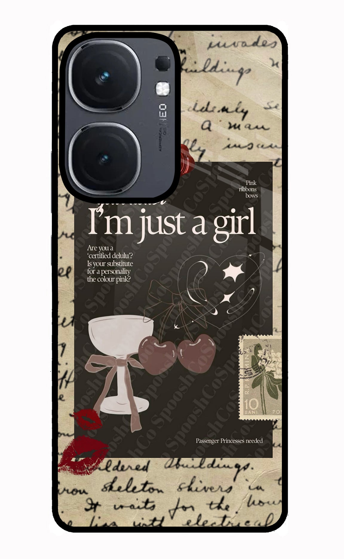 I am just a girl IQOO Neo9 Pro Glass Case