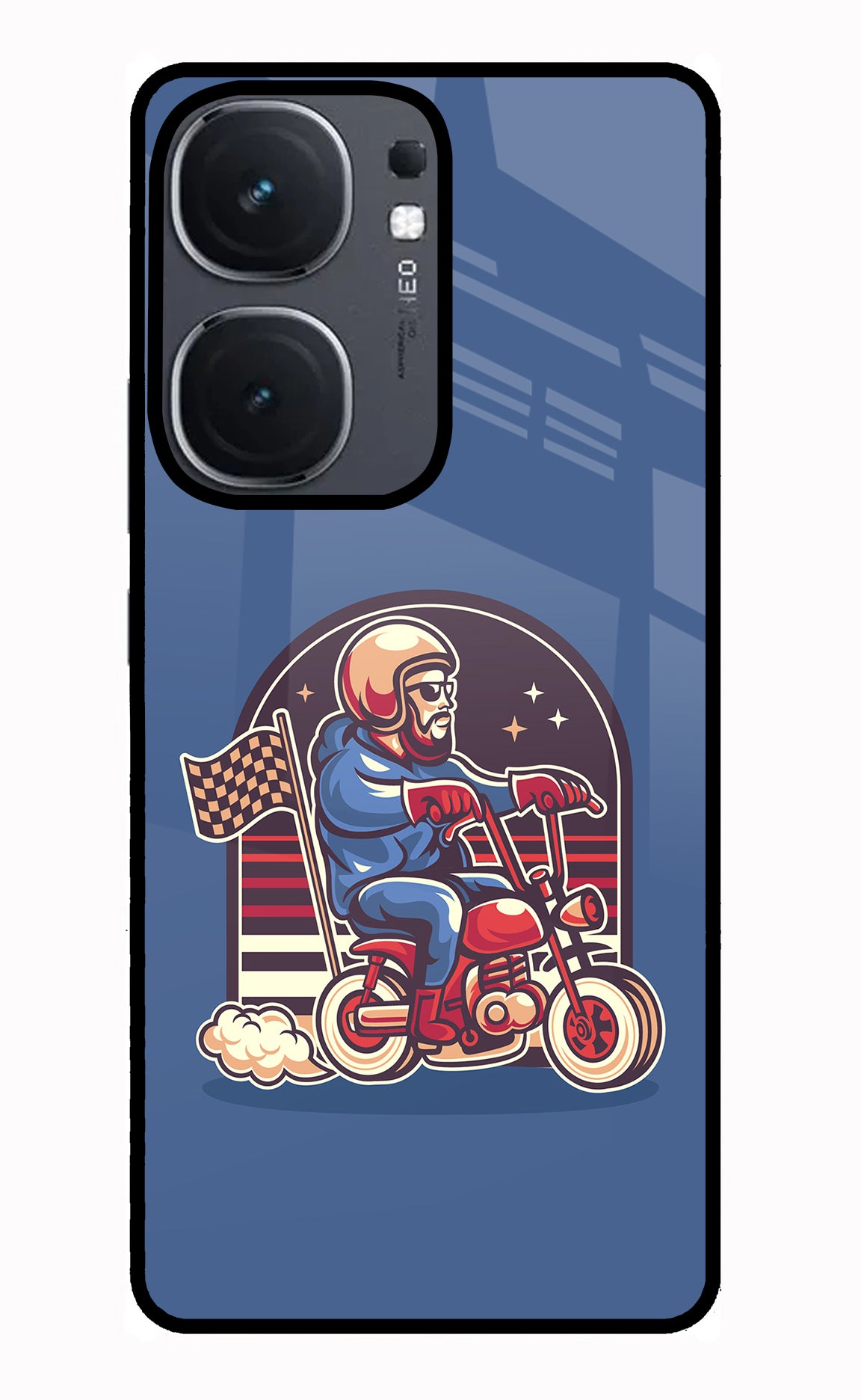 Retro Rider Vibes IQOO Neo9 Pro Glass Case