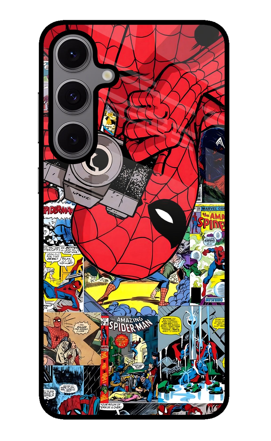 Spider Man Samsung S24 FE 5G Glass Case