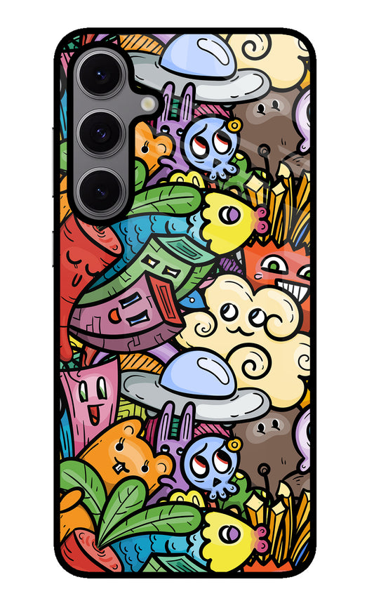 Veggie Doodle Samsung S24 FE 5G Glass Case