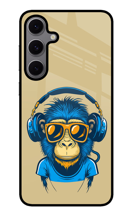 Monkey Headphone Samsung S24 FE 5G Glass Case