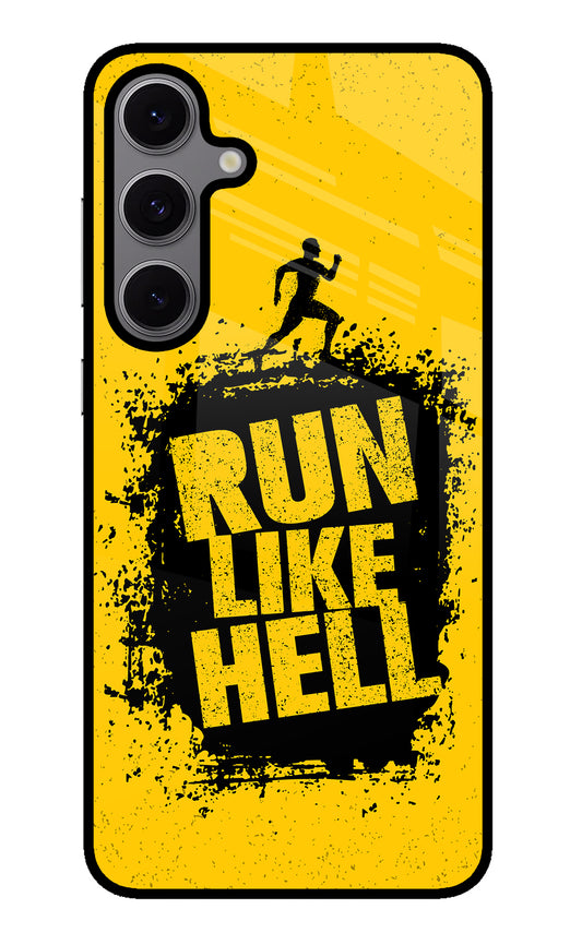 Run Like Hell Samsung S24 FE 5G Glass Case