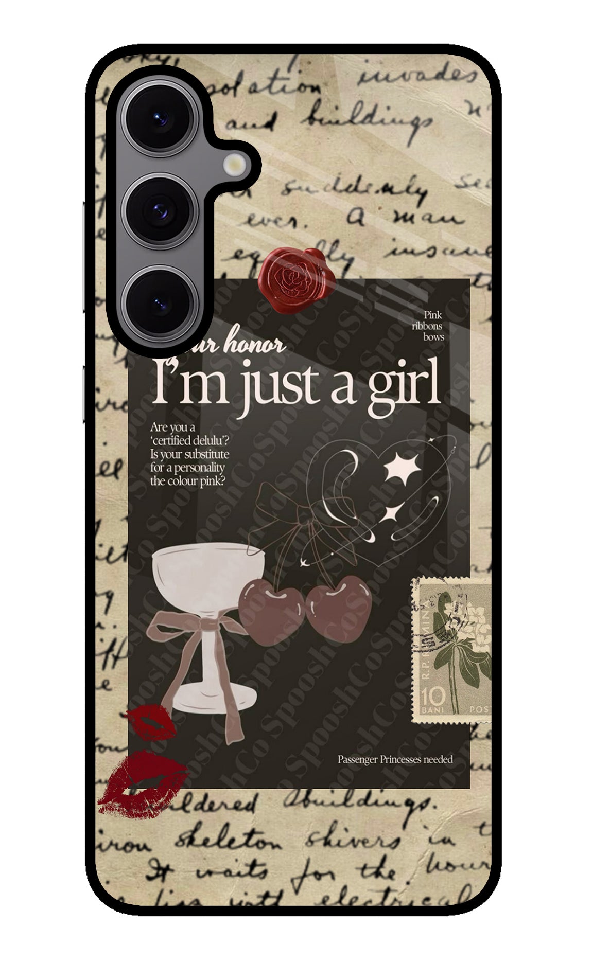I am just a girl Samsung S24 FE 5G Glass Case