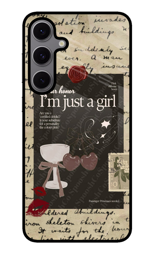I am just a girl Samsung S24 FE 5G Glass Case