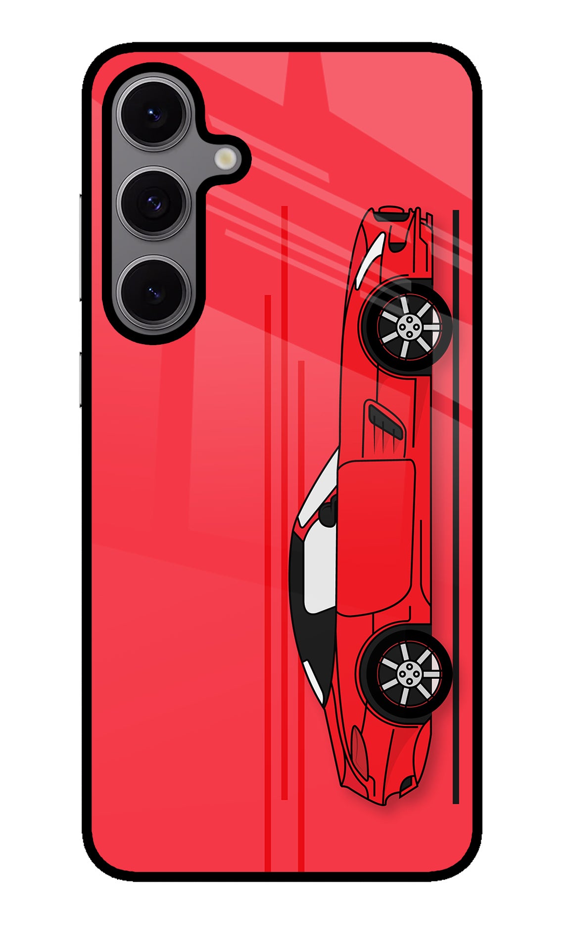Red Velocity Samsung S24 FE 5G Glass Case