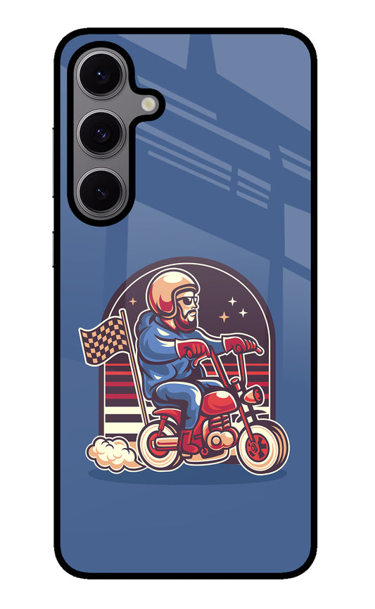 Retro Rider Vibes Samsung S24 FE 5G Glass Case