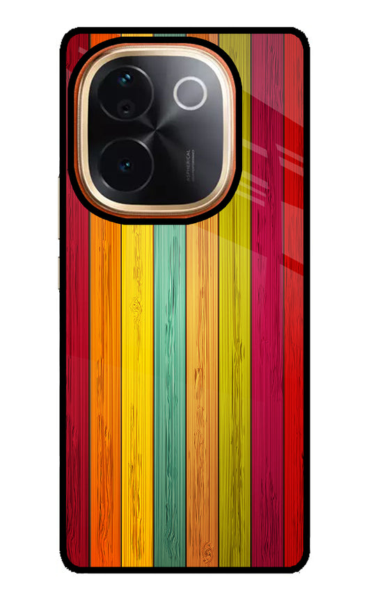 Multicolor Wooden Vivo T3 Pro 5G Glass Case