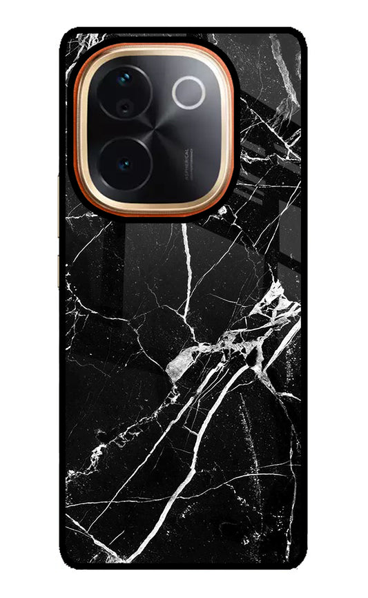 Black Marble Pattern Vivo T3 Pro 5G Glass Case