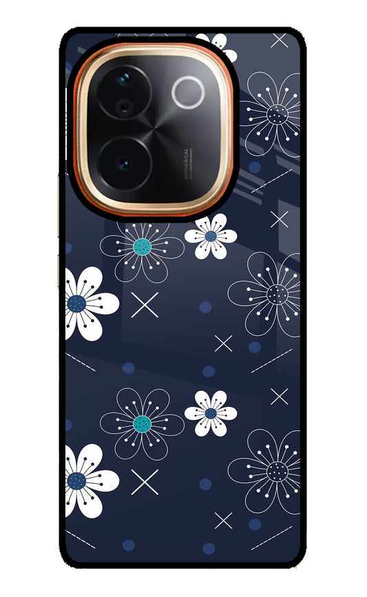 Flowers Vivo T3 Pro 5G Glass Case