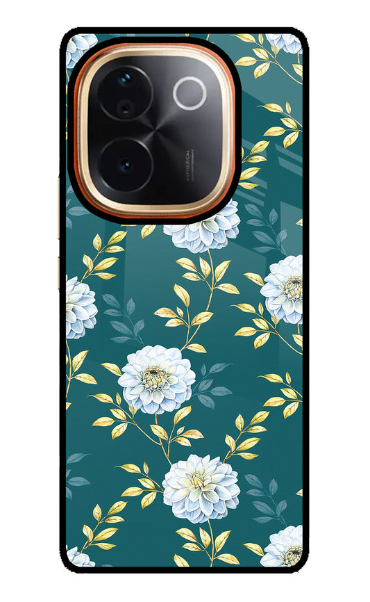 Flowers Vivo T3 Pro 5G Glass Case