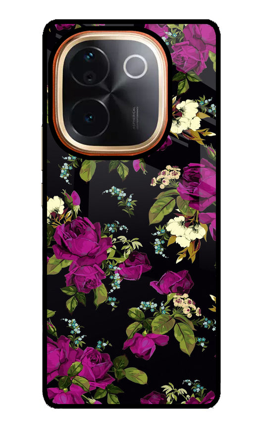 Flowers Vivo T3 Pro 5G Glass Case