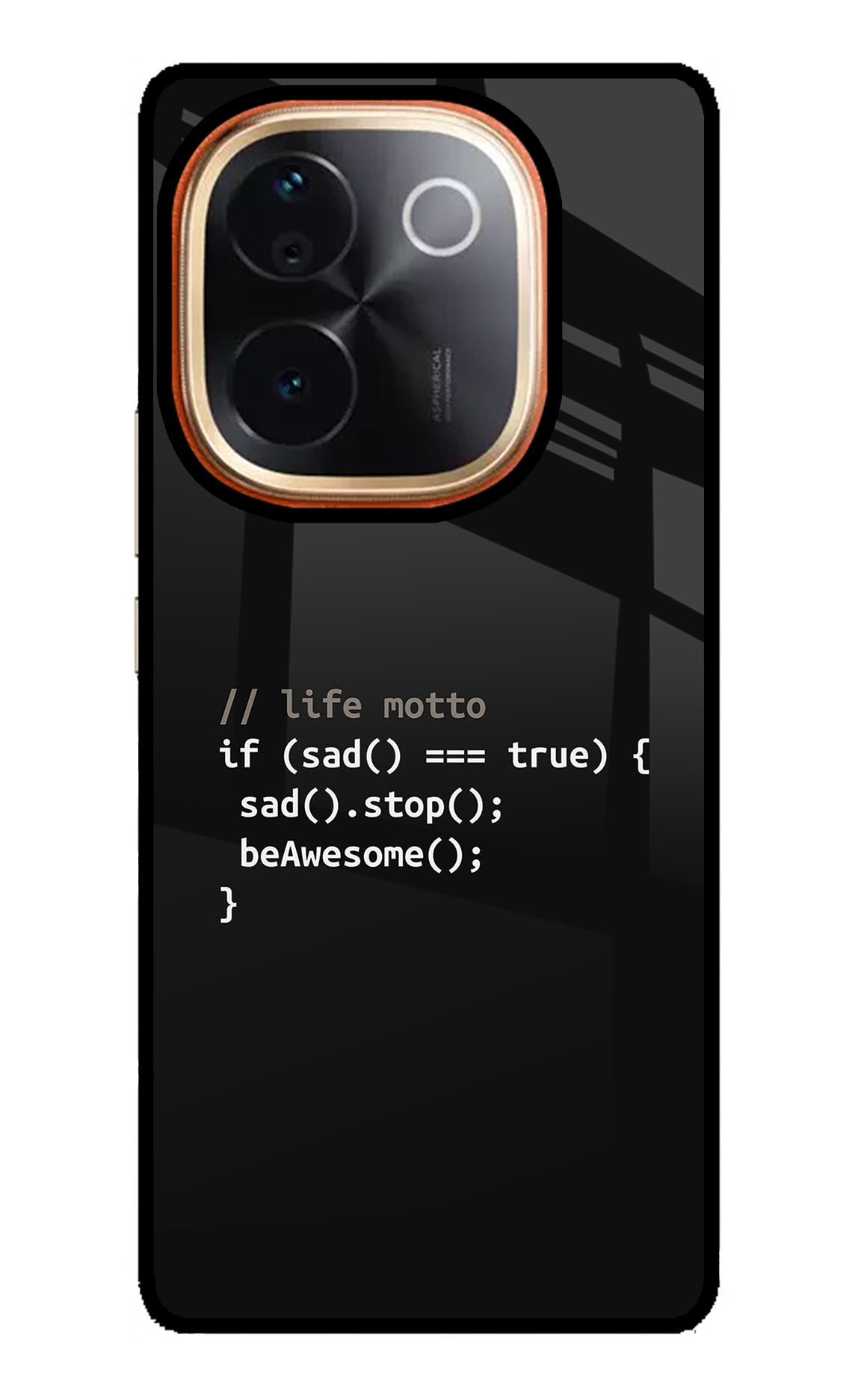 Life Motto Code Vivo T3 Pro 5G Glass Case