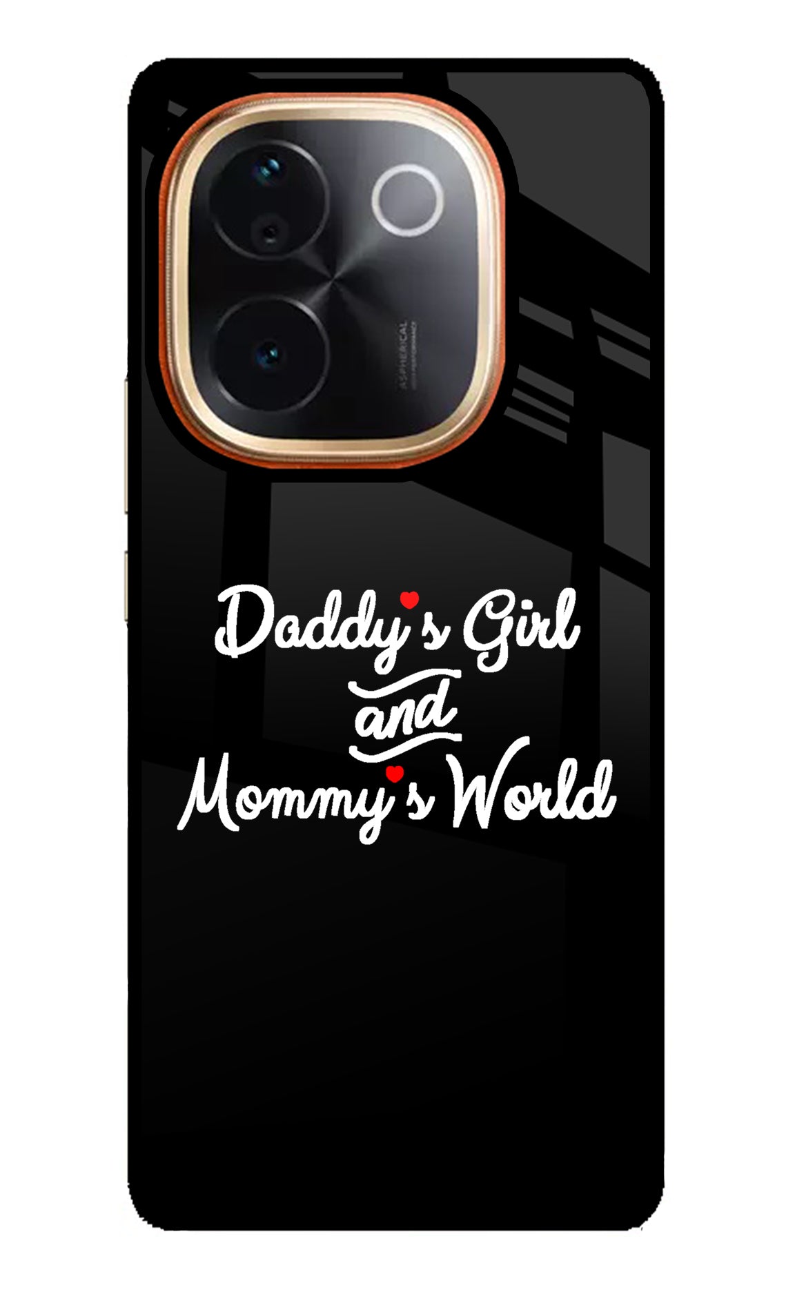 Daddy's Girl and Mommy's World Vivo T3 Pro 5G Glass Case