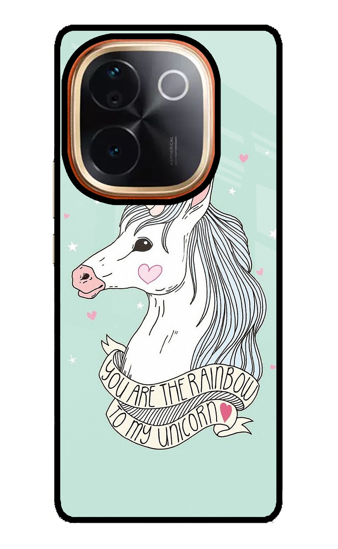 Unicorn Wallpaper Vivo T3 Pro 5G Glass Case