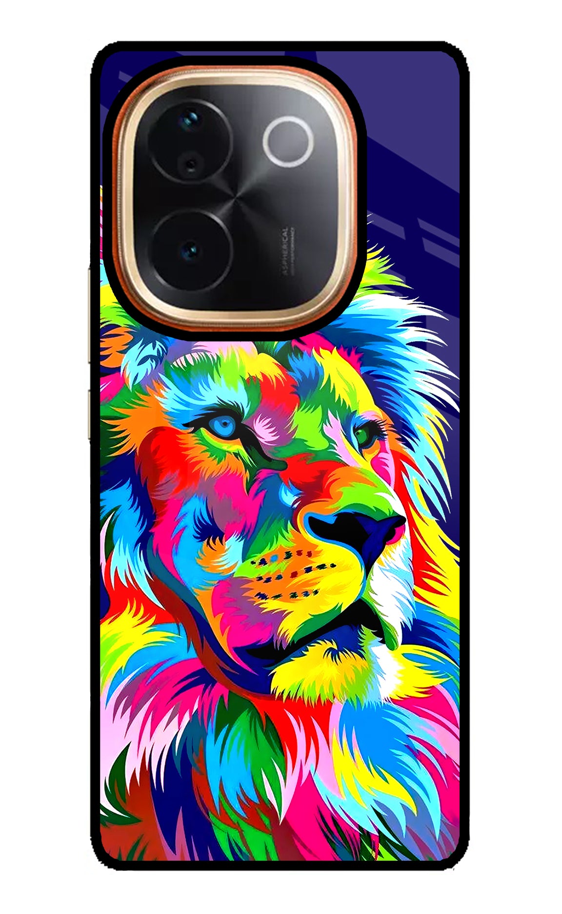 Vector Art Lion Vivo T3 Pro 5G Glass Case