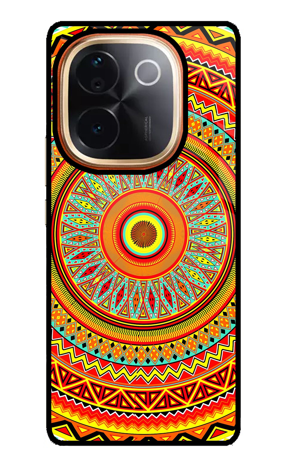 Mandala Pattern Vivo T3 Pro 5G Glass Case