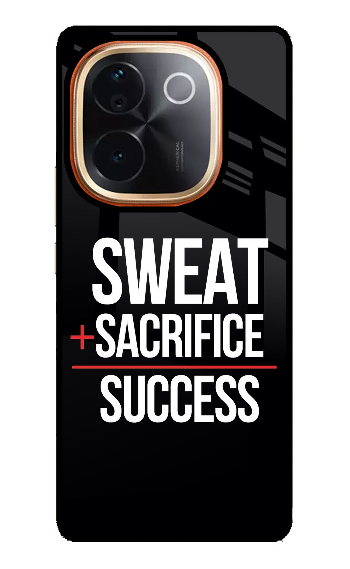 Sweat Sacrifice Success Vivo T3 Pro 5G Glass Case