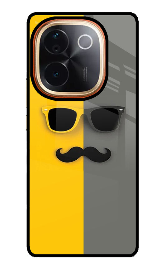 Sunglasses with Mustache Vivo T3 Pro 5G Glass Case