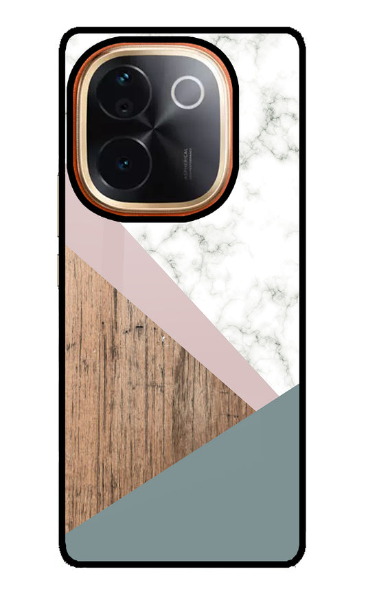 Marble wood Abstract Vivo T3 Pro 5G Glass Case