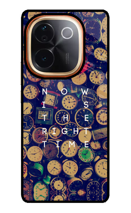 Now is the Right Time Quote Vivo T3 Pro 5G Glass Case