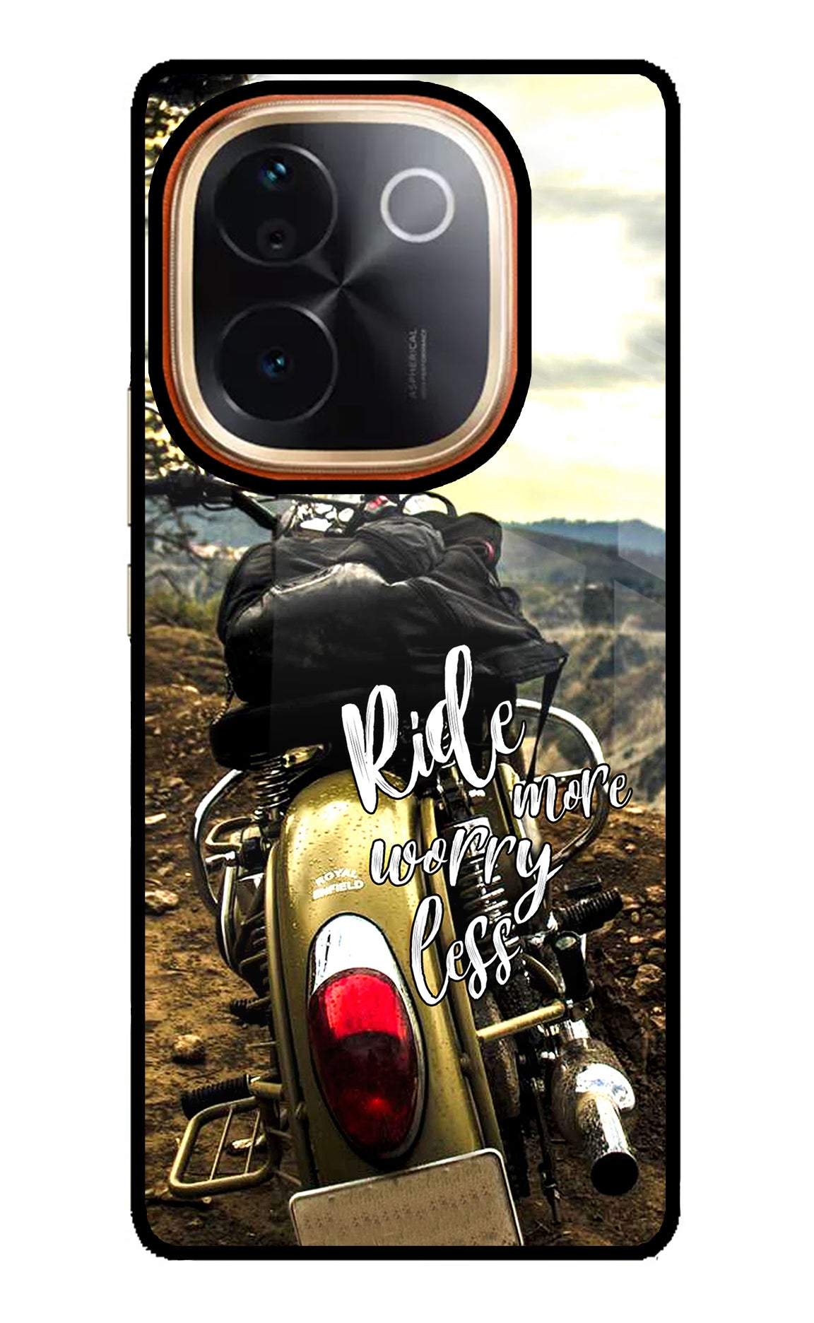 Ride More Worry Less Vivo T3 Pro 5G Glass Case