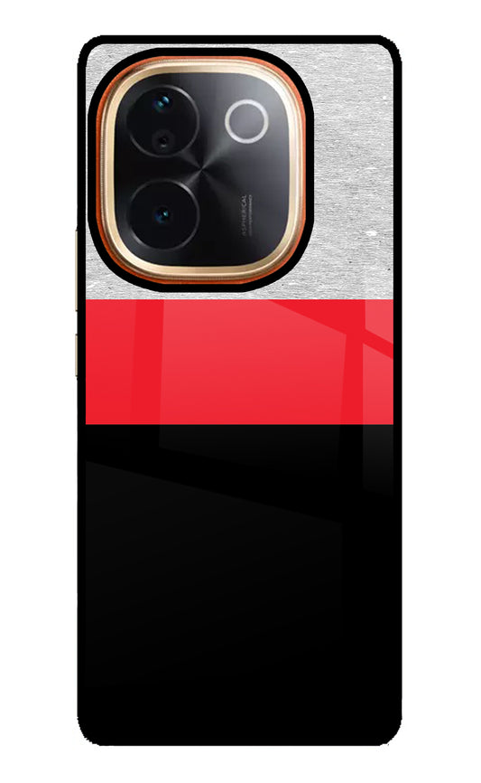 Tri Color Pattern Vivo T3 Pro 5G Glass Case