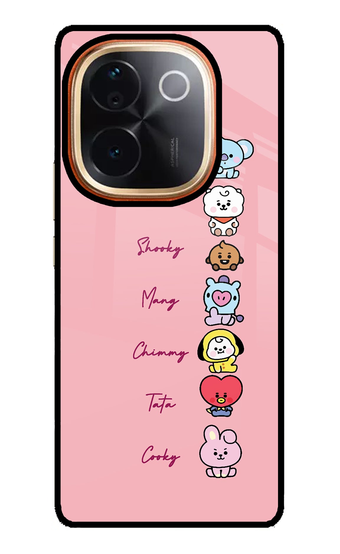 BTS names Vivo T3 Pro 5G Glass Case