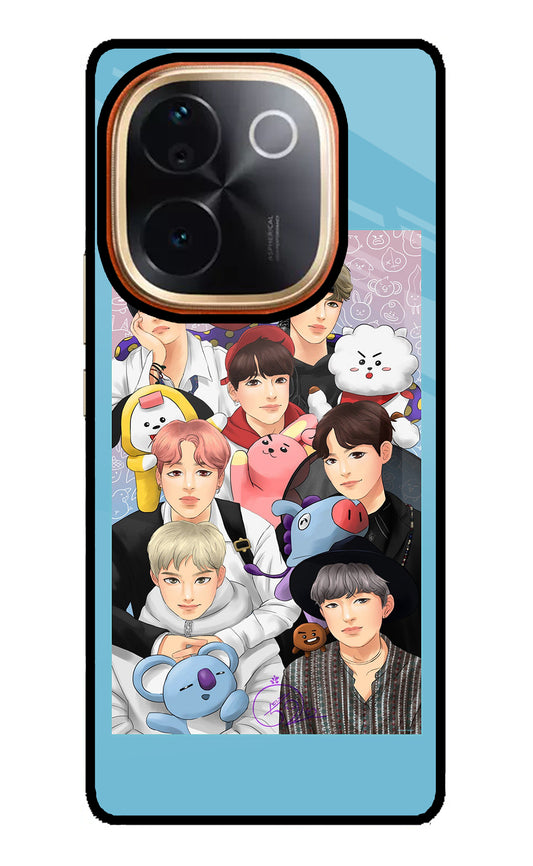 BTS with animals Vivo T3 Pro 5G Glass Case