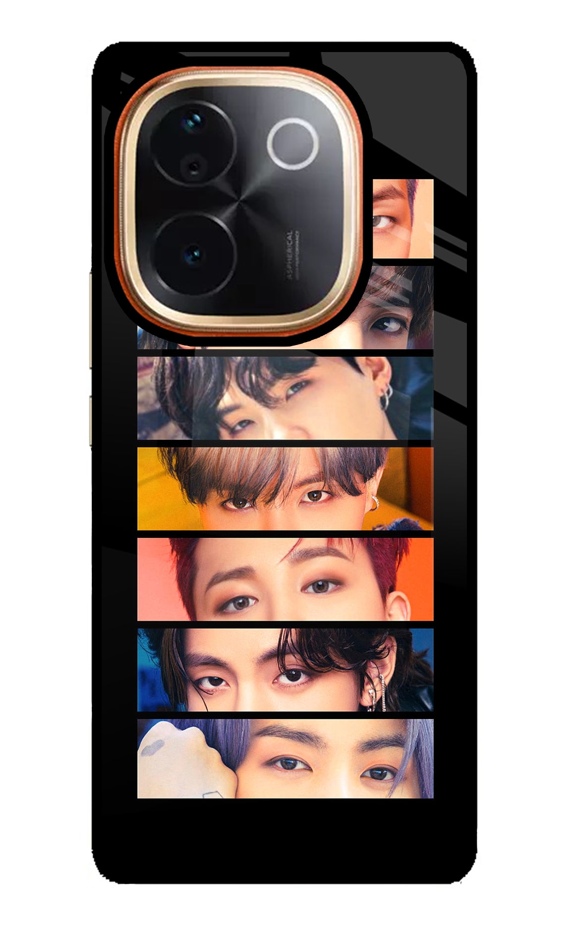 BTS Eyes Vivo T3 Pro 5G Glass Case