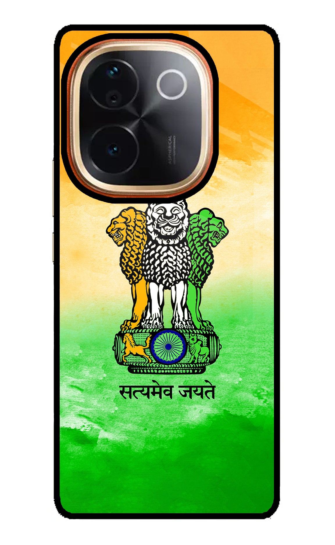 Satyamev Jayate Flag Vivo T3 Pro 5G Glass Case