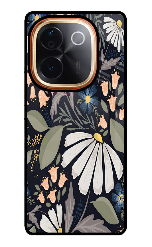 Flowers Art Vivo T3 Pro 5G Glass Case
