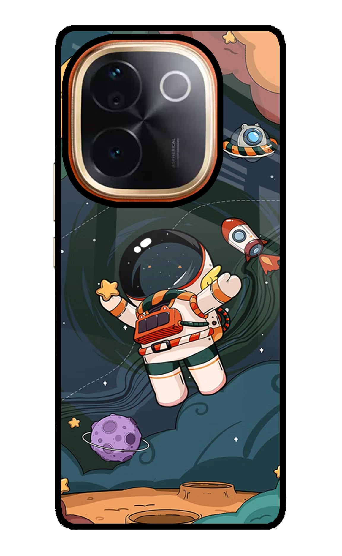 Cartoon Astronaut Case for Vivo T3 Pro 5G by Casekaro