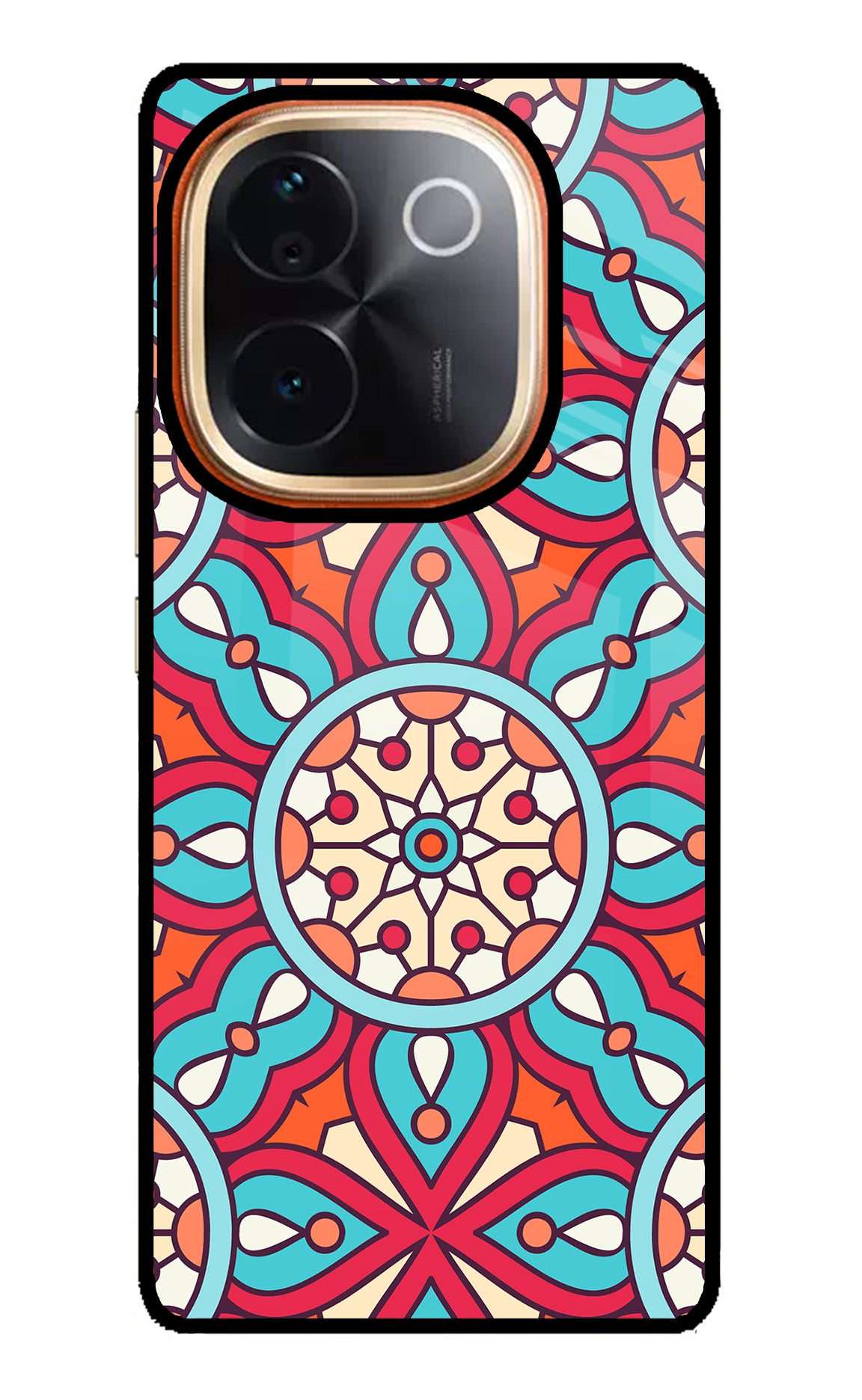 Mandala Geometric Vivo T3 Pro 5G Glass Case