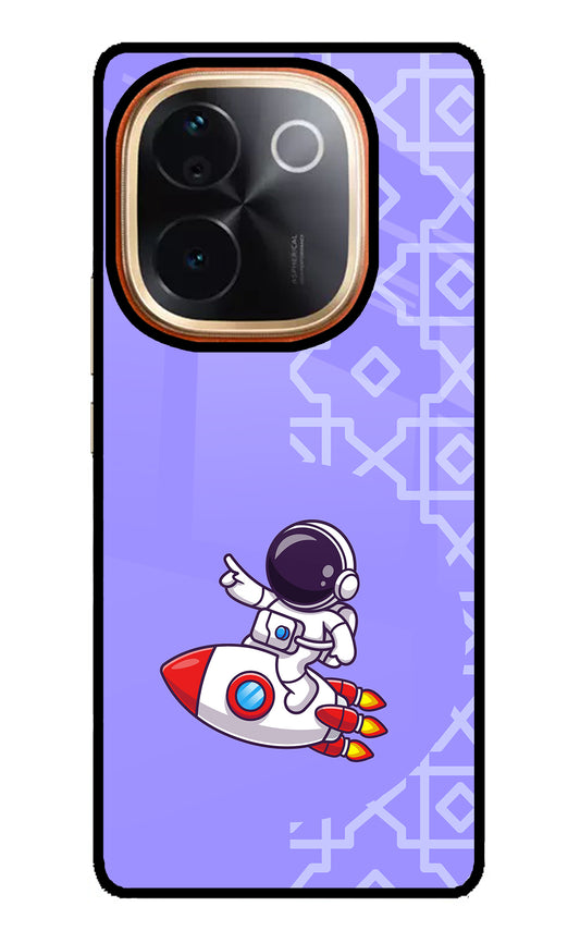 Cute Astronaut Vivo T3 Pro 5G Glass Case