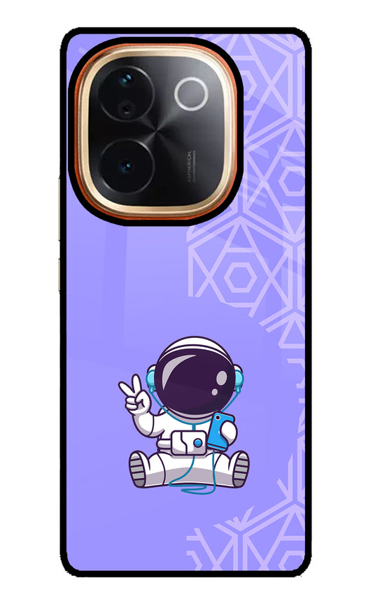 Cute Astronaut Chilling Vivo T3 Pro 5G Glass Case