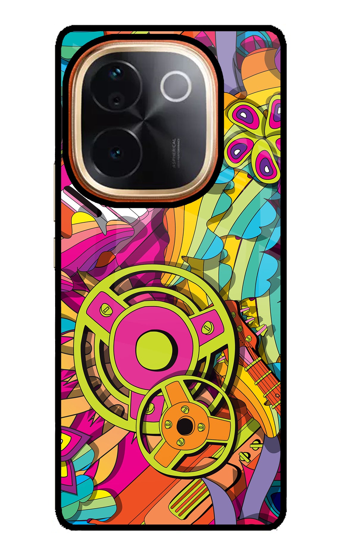 Music Doodle Vivo T3 Pro 5G Glass Case