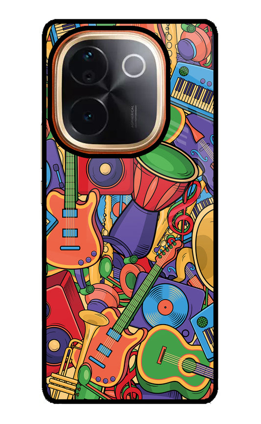 Music Instrument Doodle Vivo T3 Pro 5G Glass Case