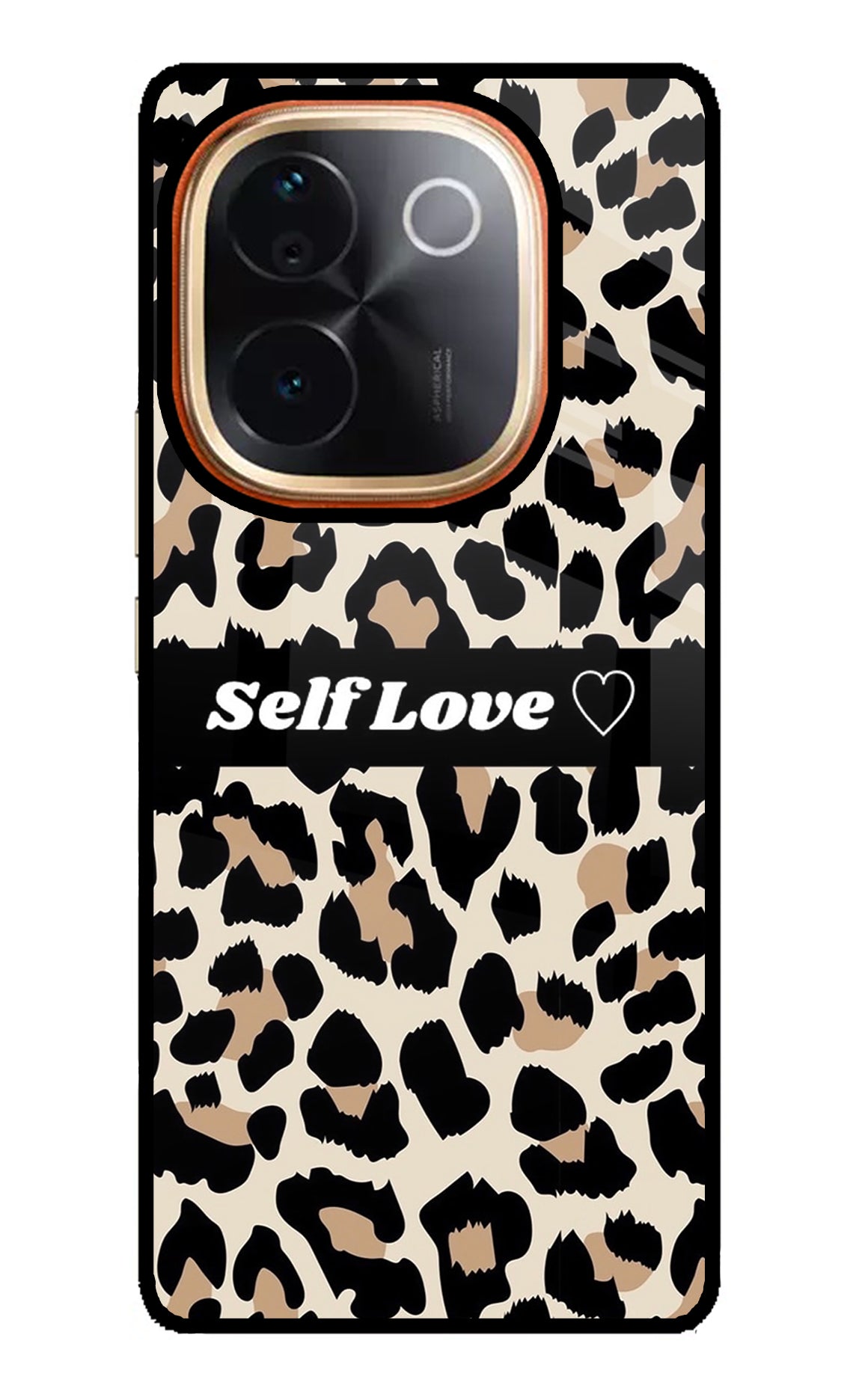 Leopard Print Self Love Vivo T3 Pro 5G Glass Case
