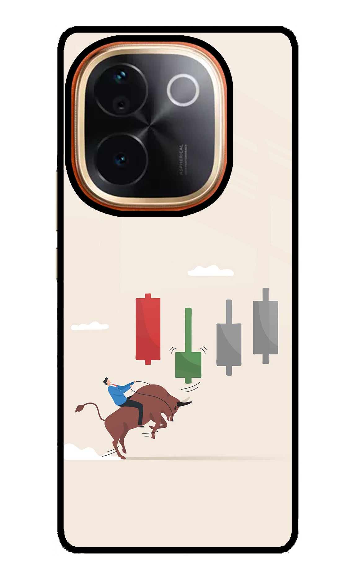 Bull Trading Momentum Vivo T3 Pro 5G Glass Case