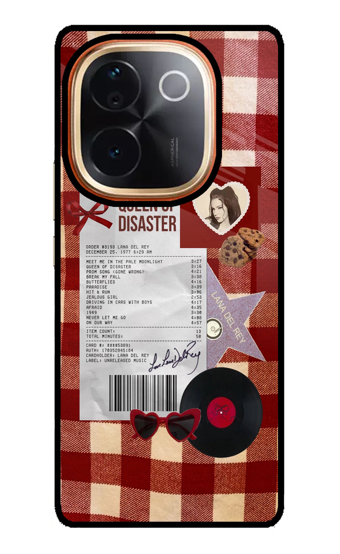 Queen of Disaster Vivo T3 Pro 5G Glass Case