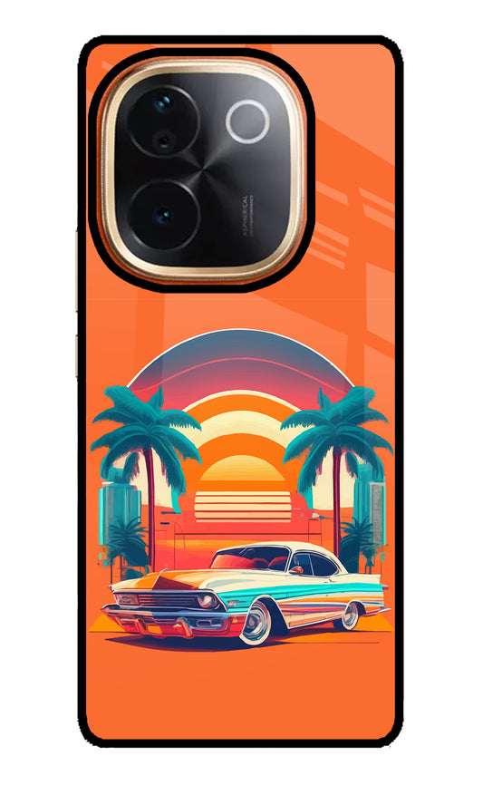 Palm Drive 80s Vivo T3 Pro 5G Glass Case