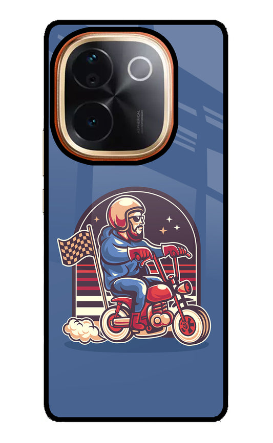 Retro Rider Vibes Vivo T3 Pro 5G Glass Case
