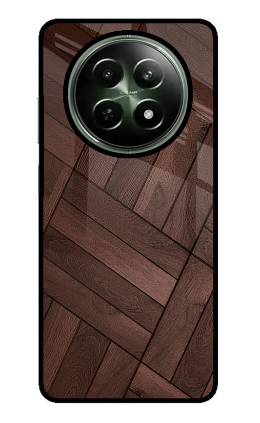 Wooden Texture Design Realme 12x 5G Glass Case
