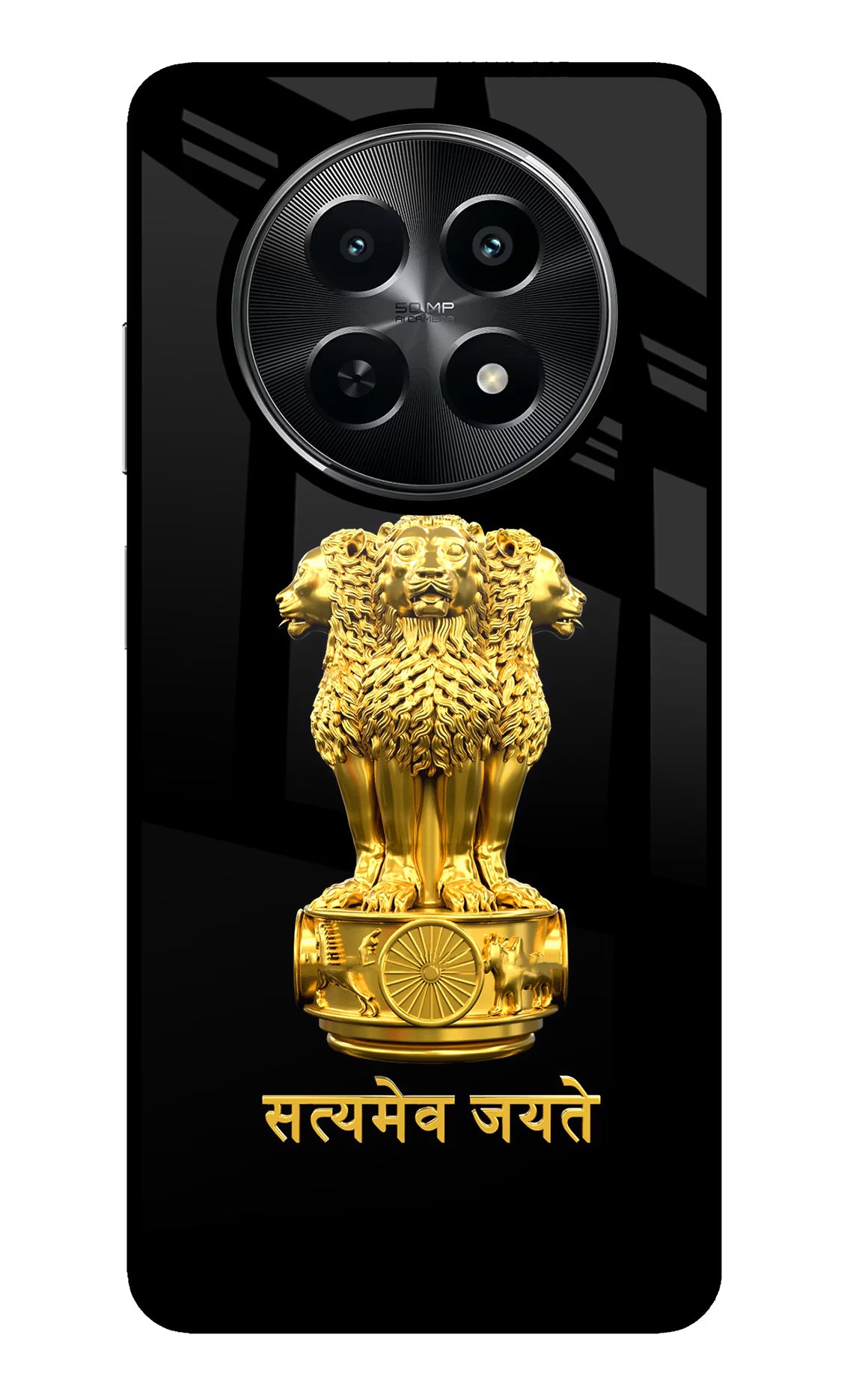 Satyamev Jayate Golden Case for Realme C65 5G by Casekaro