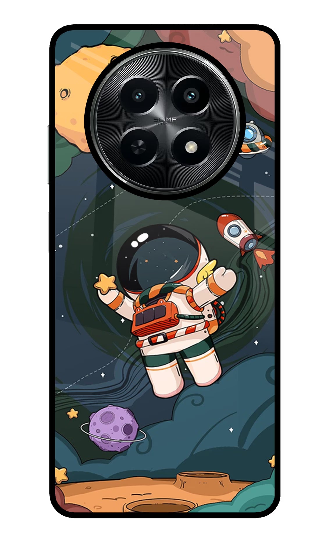 Cartoon Astronaut Case for Realme C65 5G by Casekaro