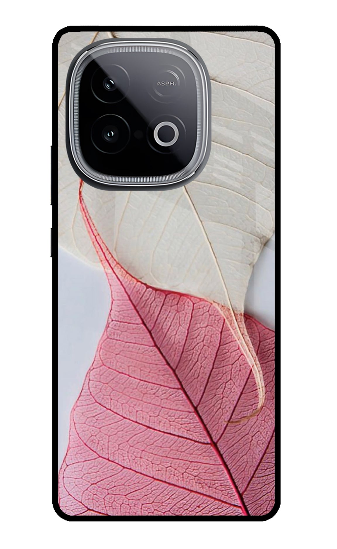 White Pink Leaf Case for iQOO Neo 10