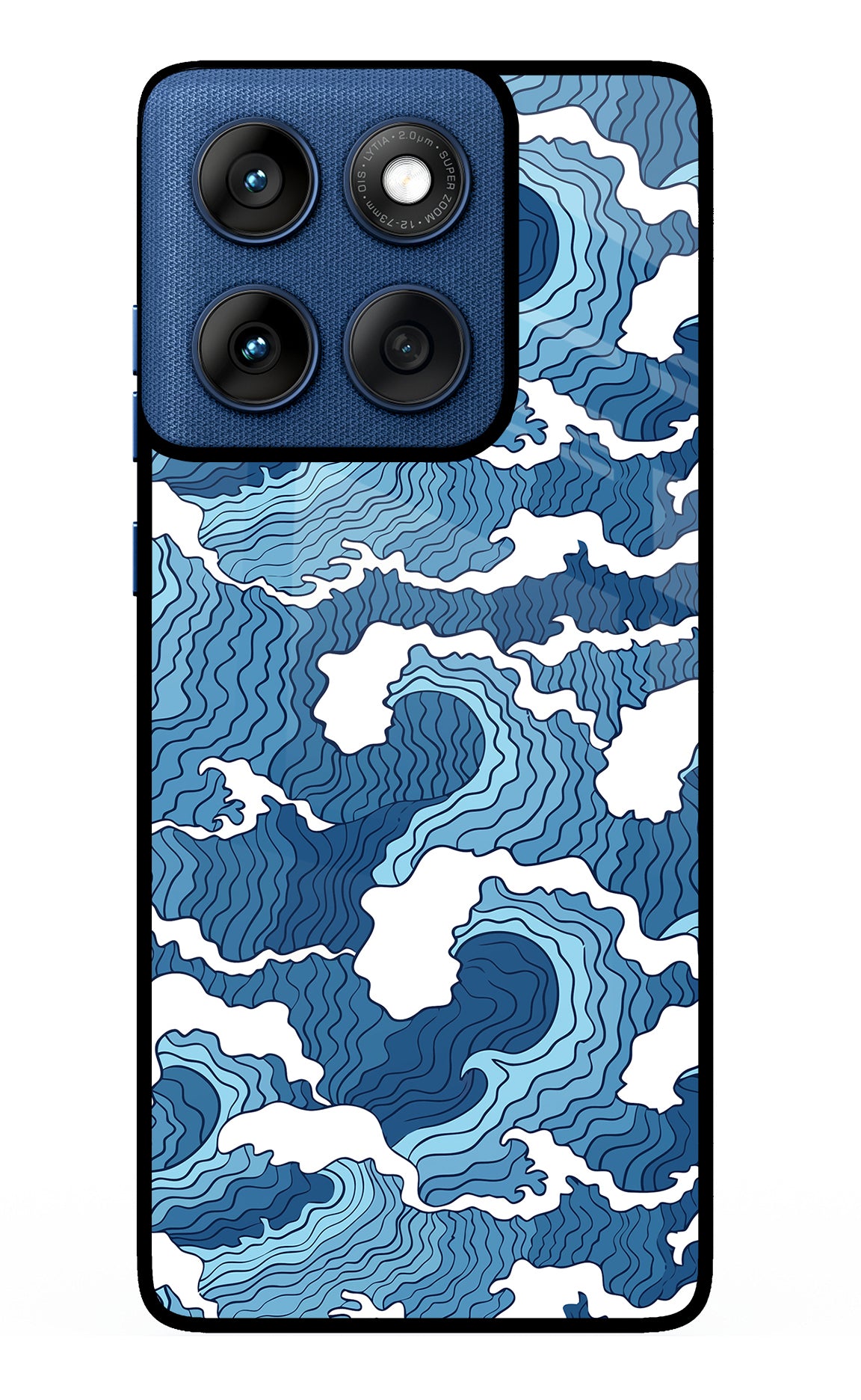 Blue Waves Case for Moto Edge 60
