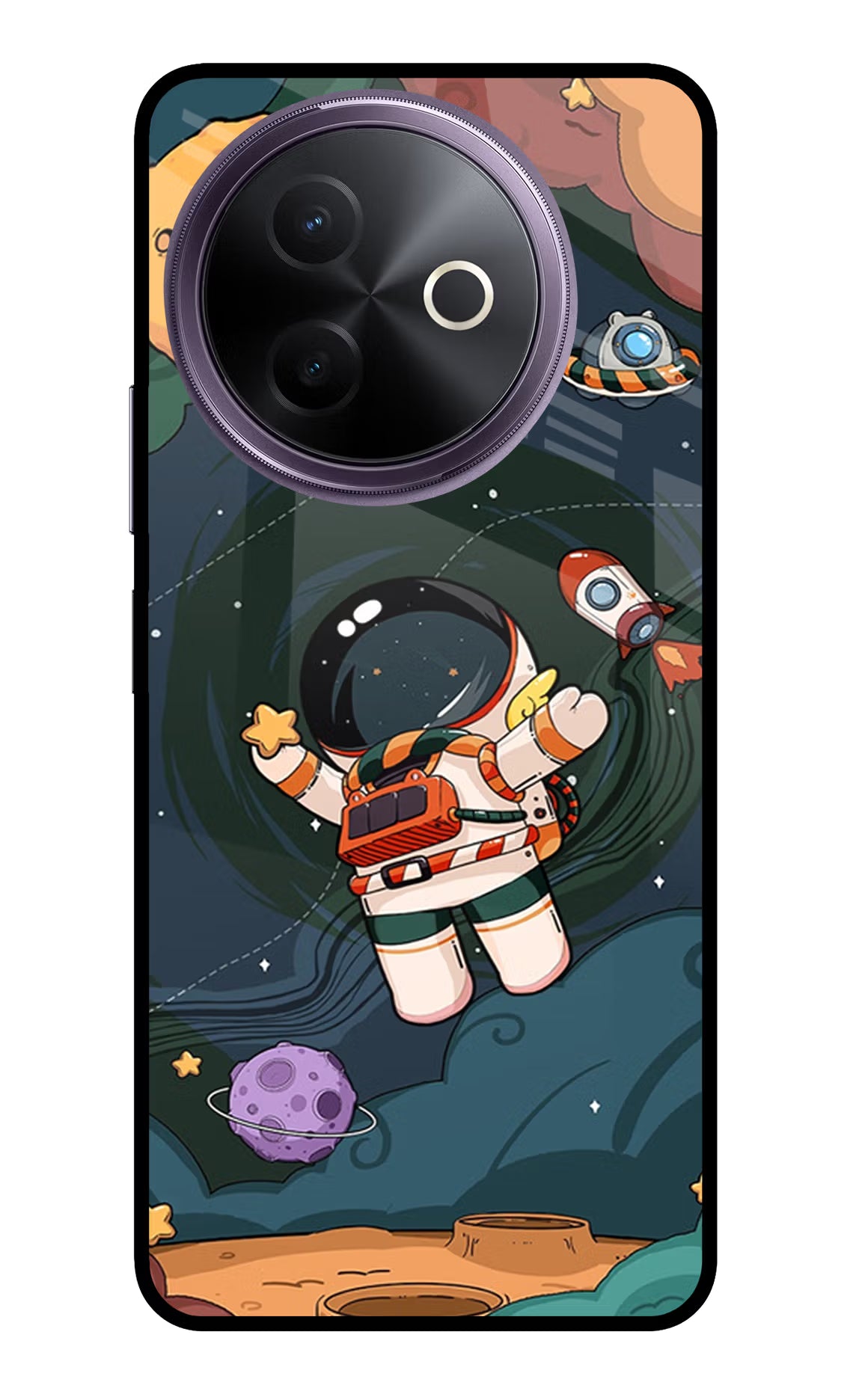 Cartoon Astronaut Case for Vivo Y39 5G by Casekaro