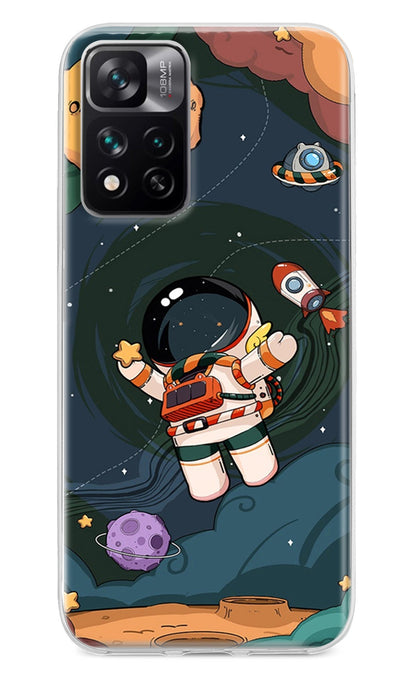 Cartoon Astronaut Case for Mi 11i 5G/11i 5G Hypercharge